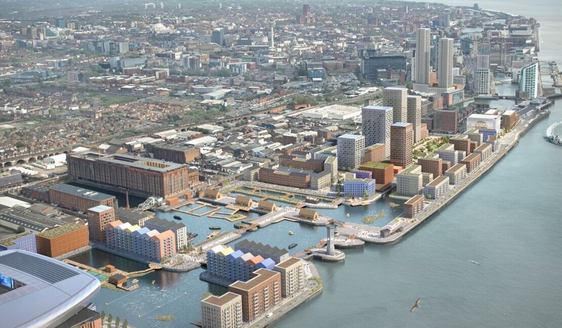 Liverpool waters updated masterplan july 2024 courtesy of peel waters